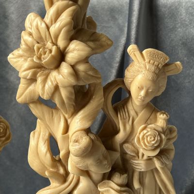 Лампа настольная со скульптурой A.Santitni 36 см Италия