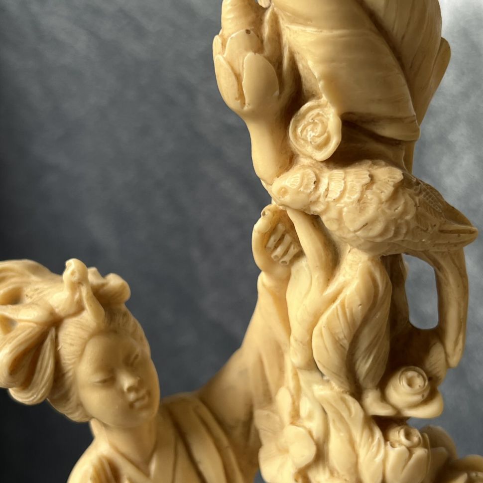 Лампа настольная со скульптурой A.Santitni 36 см Италия