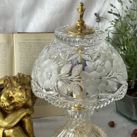 Лампа настольная 38 см хрусталь
