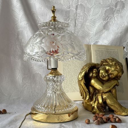Лампа настольная 38 см хрусталь