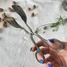 Щипцы для десерта 18 см серебрение патина