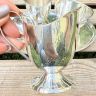 Сервировочный чайный набор на блюде мельхиор серебрение 6 предметов