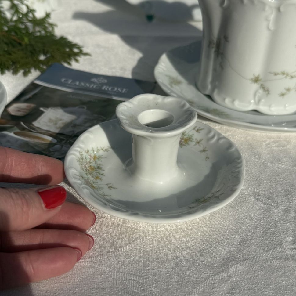 Подсвечник Rosenthal Monbijou Полевые цветы 11 см Германия 