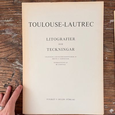 Книга альбом с литографиями и рисунками на шведском яз.