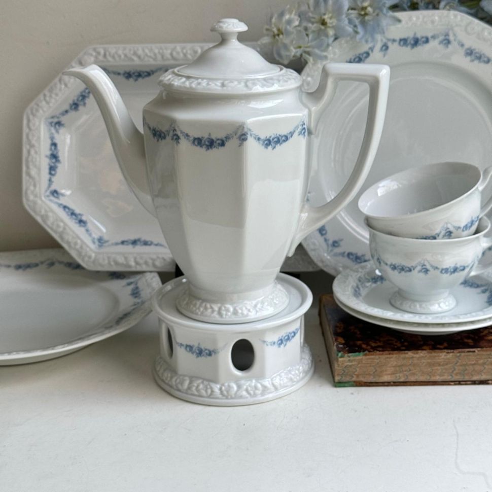 Чайник кофейник Rosenthal Classic Rose голубые розы 1,3 л Германия