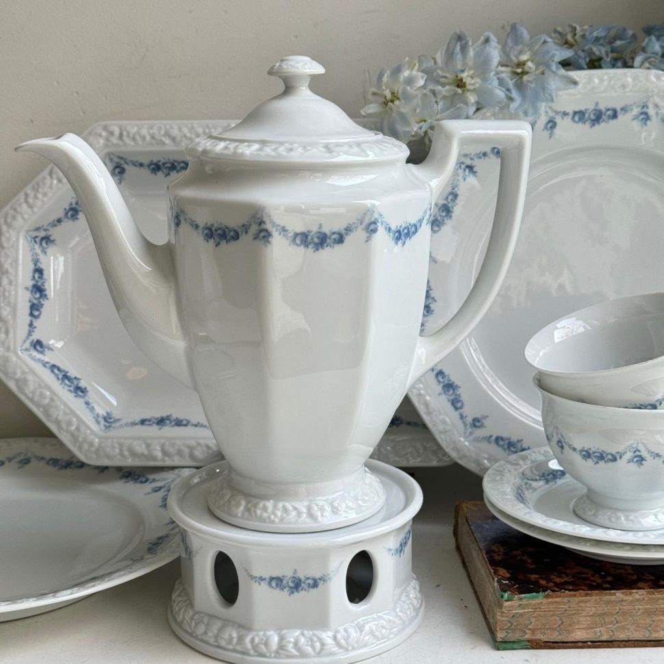 Чайник кофейник Rosenthal Classic Rose голубые розы 1,3 л Германия