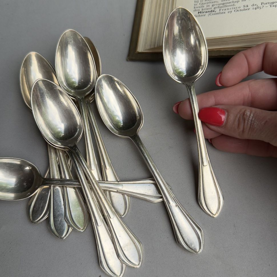 Ложка чайная SFAM 14 см серебрение Франция