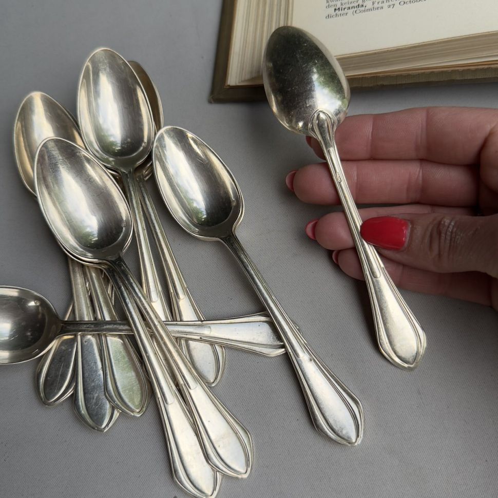 Ложка чайная SFAM 14 см серебрение Франция