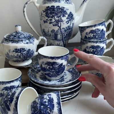 Кофейная пара 120 мл фарфор Англия 