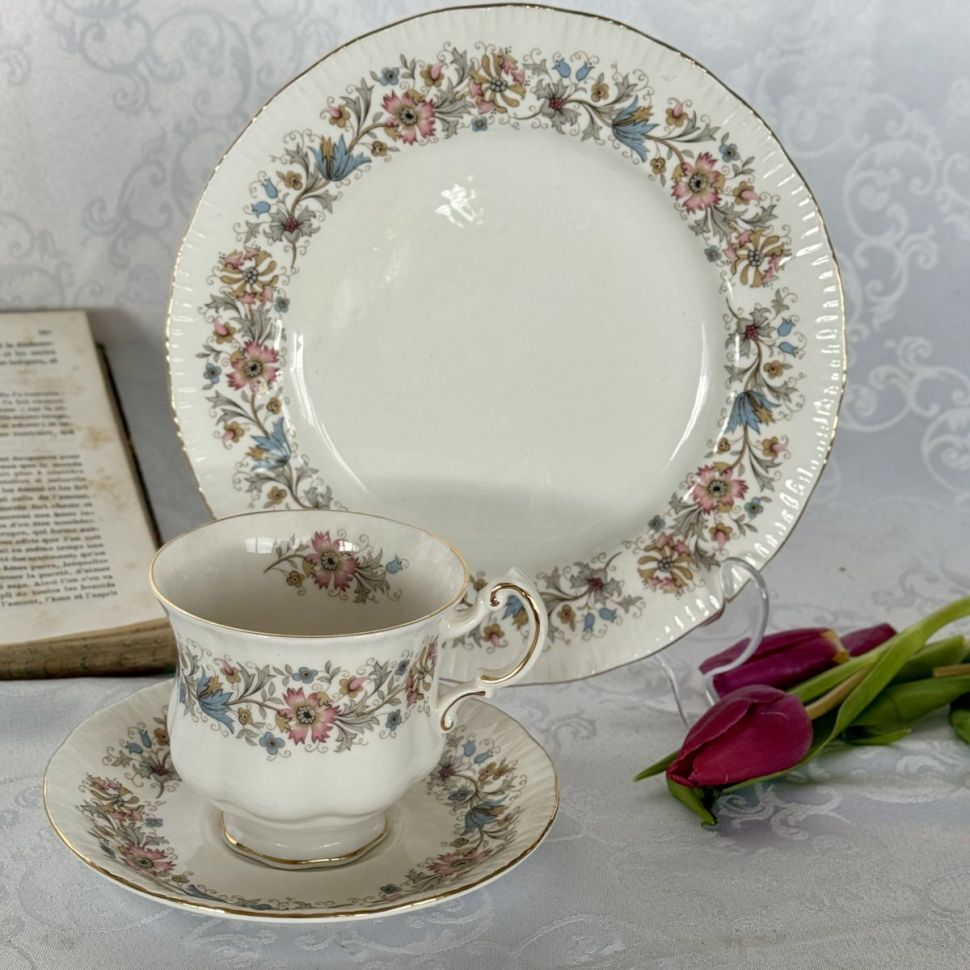 Чайная пара чашка Paragon Meadowvale 220 мл блюдце Royal Standard Mandarin Англия
