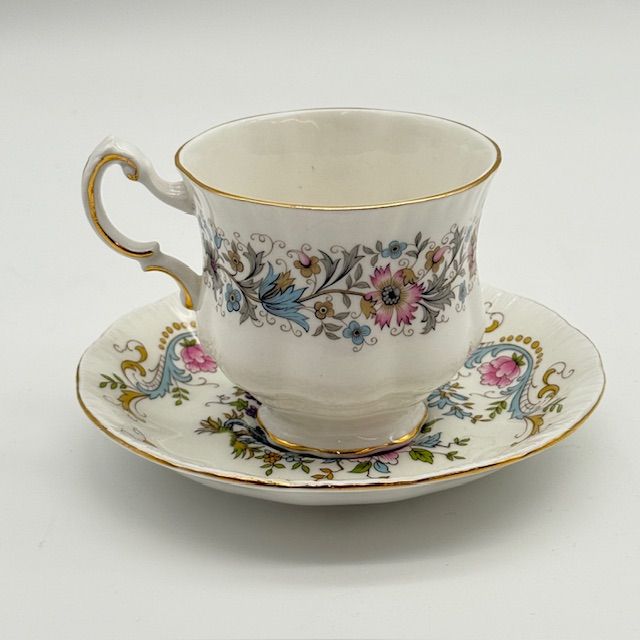 Чайная пара чашка Paragon Meadowvale 220 мл блюдце Royal Standard Mandarin Англия