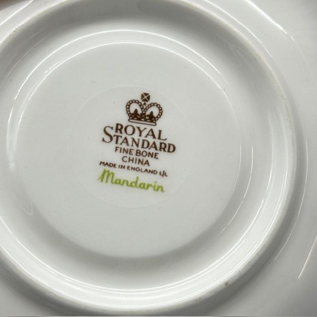 Чайная пара чашка Paragon Meadowvale 220 мл блюдце Royal Standard Mandarin Англия