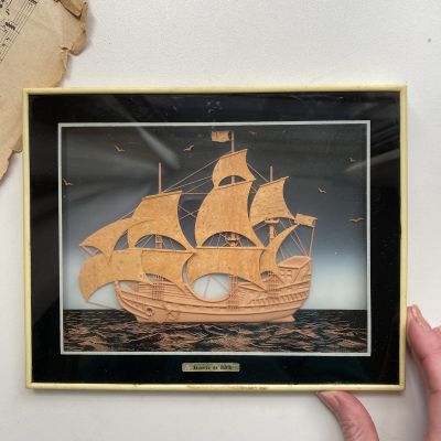 Картина пробка Парусник 23 х 19 см Recuerdo de Denia