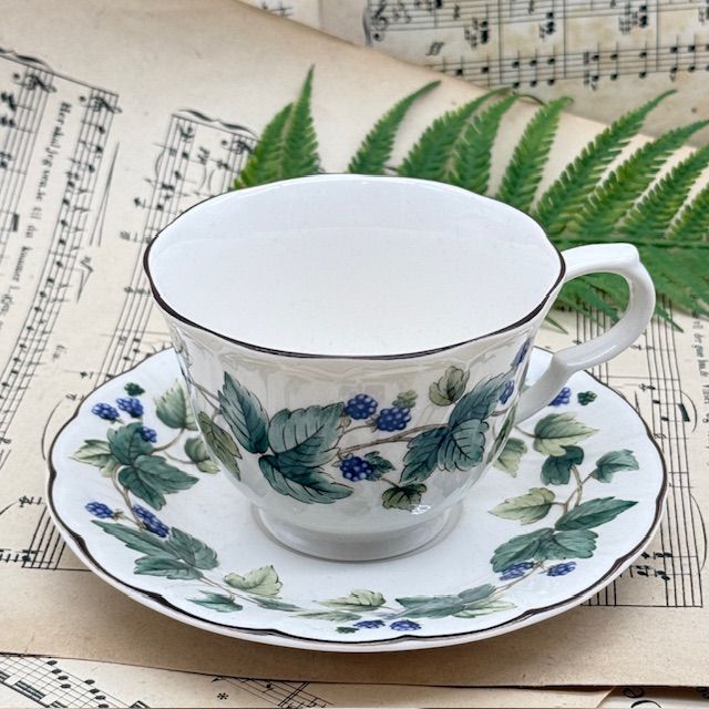 Чайная пара Nikko Ежевика 220 мл фарфор Япония