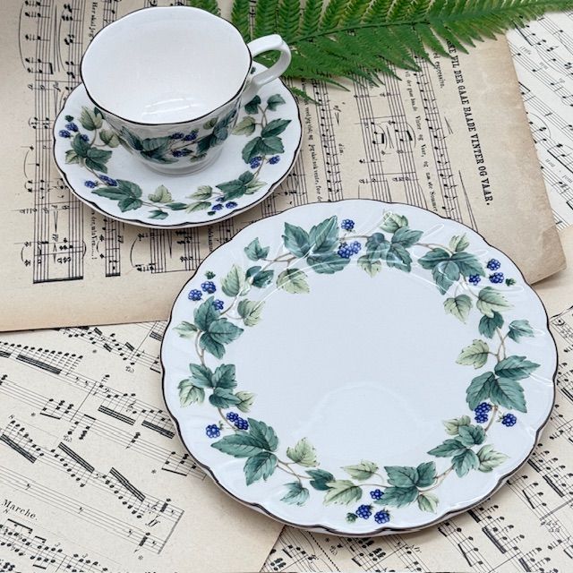 Чайная пара Nikko Ежевика 220 мл фарфор Япония