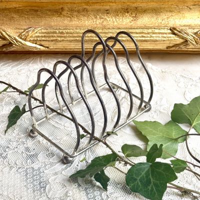 Подставка для тостов 13 см Франция мельхиор серебрение