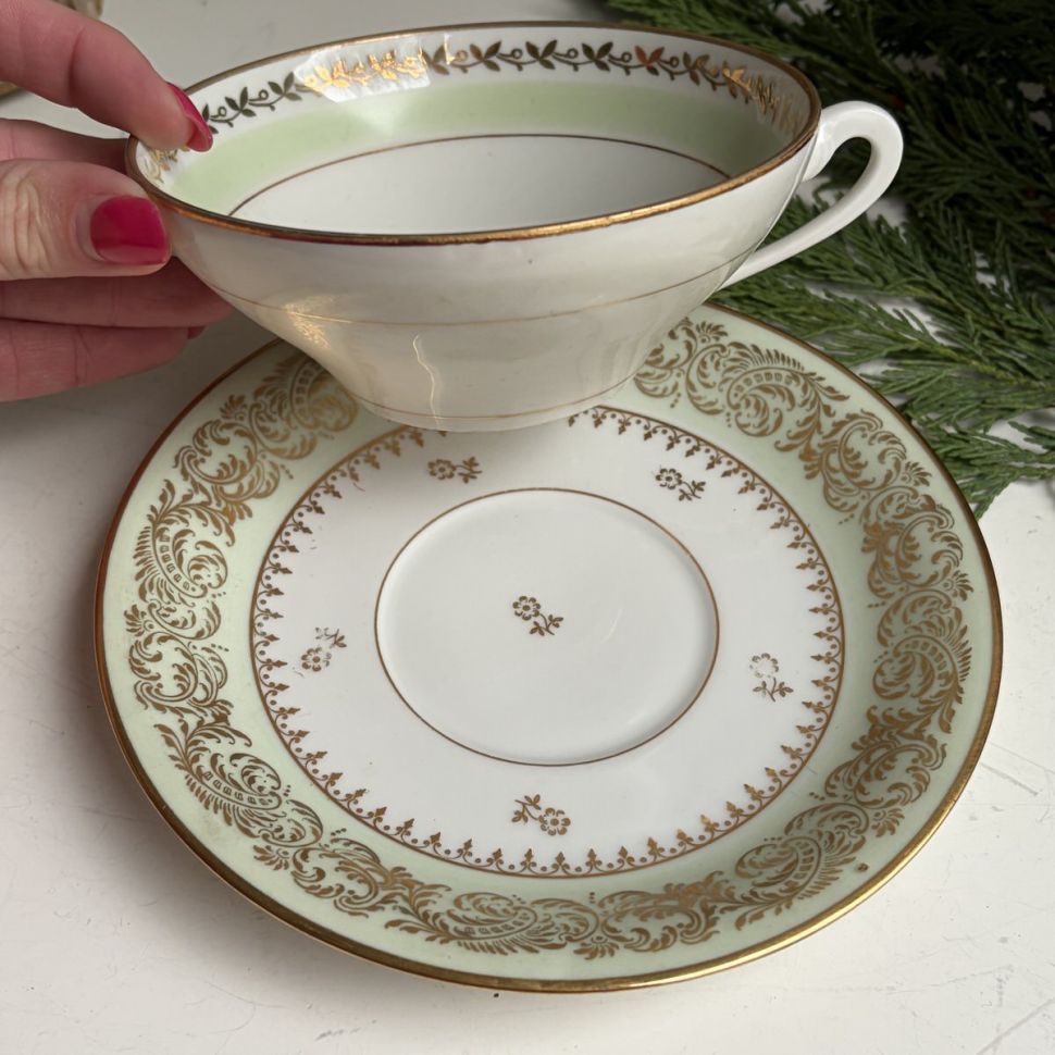 Чайная пара Limoges 290 мл фарфор Франция