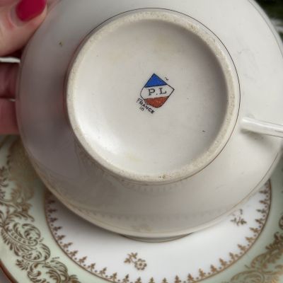 Чайная пара Limoges 290 мл фарфор Франция