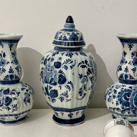 Ваза с крышкой Delft 32 см керамика Голландия уценка