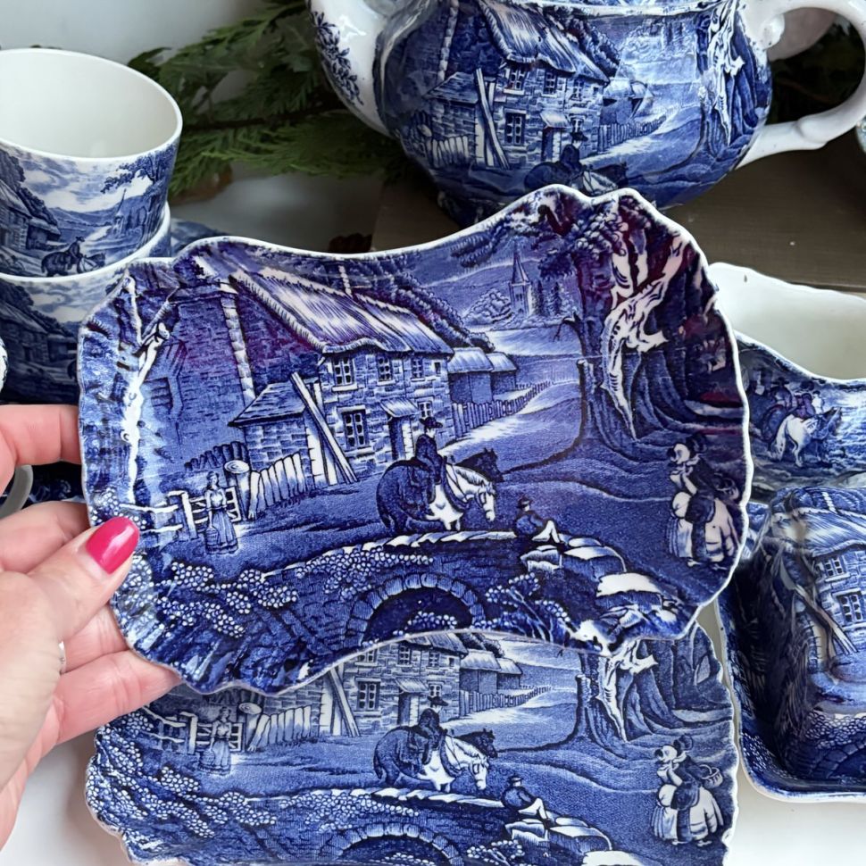 Блюдо James Kent Old Foley Staffordshire 19 см Англия