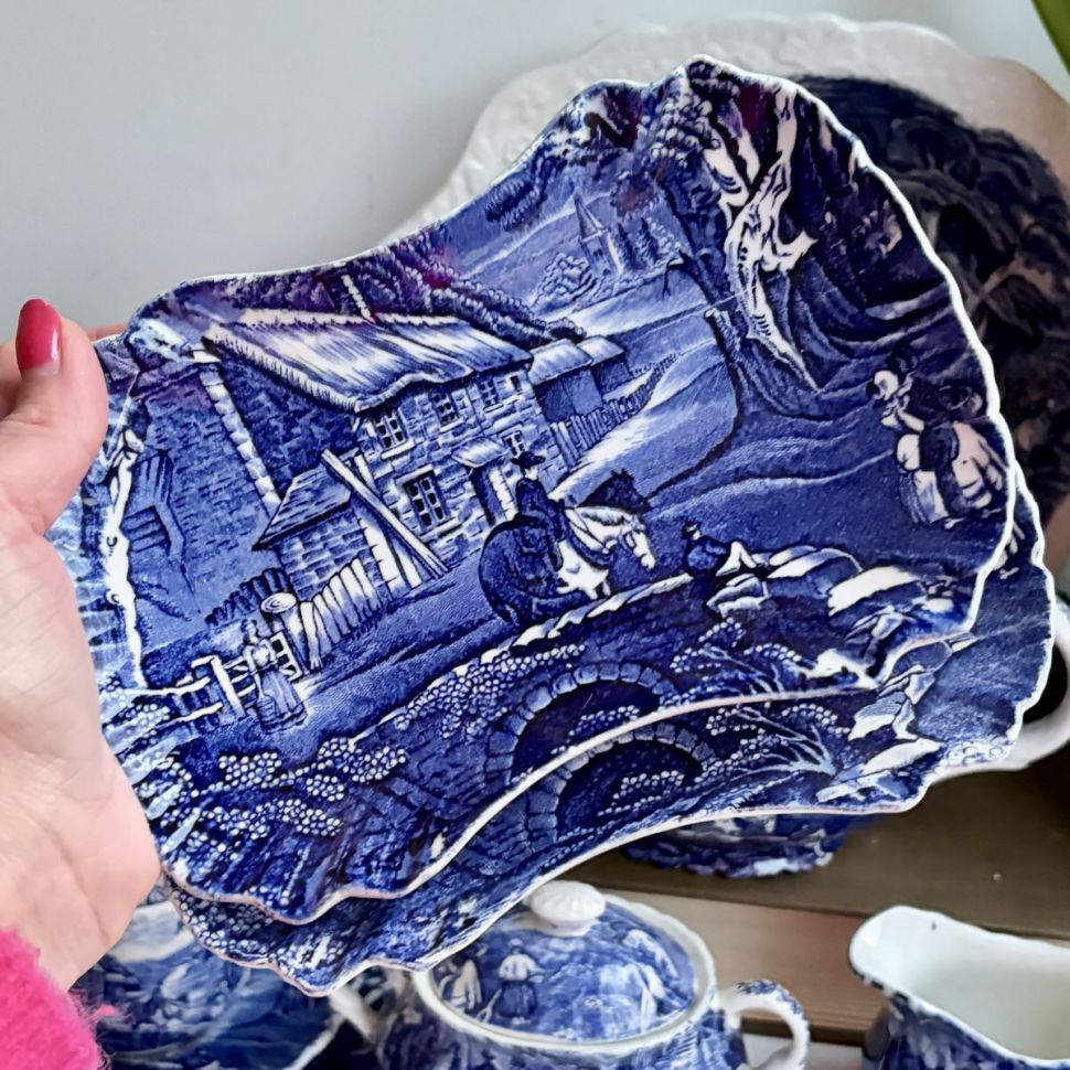 Блюдо James Kent Old Foley Staffordshire 19 см Англия