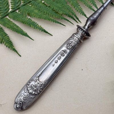 Вилка сервировочная 28 см серебрение