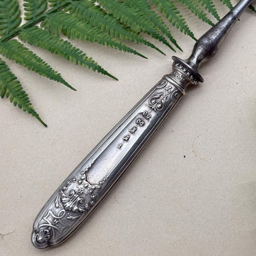 Вилка сервировочная 28 см серебрение