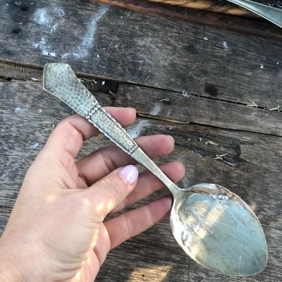 Лопатка для закусок и десерта 19,5 см Чеканка мельхиор