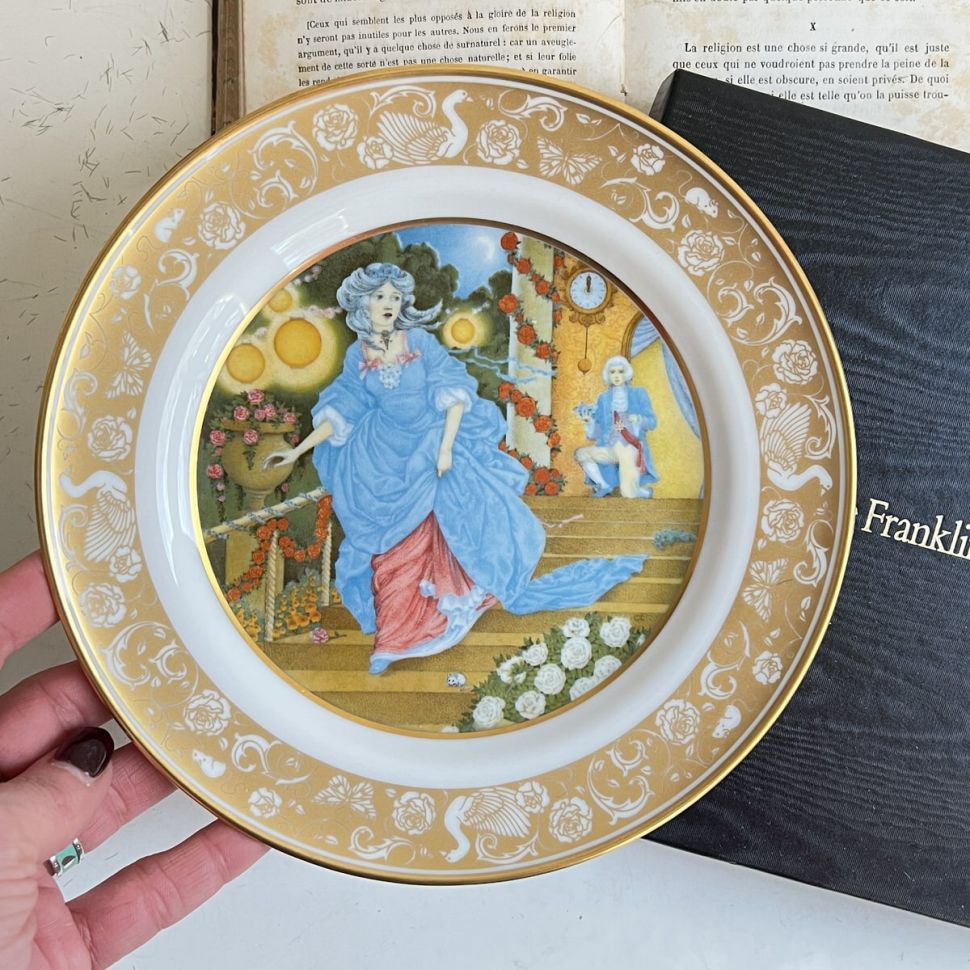 Тарелка Franklin Porcelain Сказки Золушка 1978 г. W.Germany 