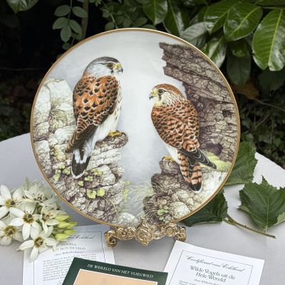 Тарелка Franklin Porcelain Птицы 23 см фарфор Франция 1984 г