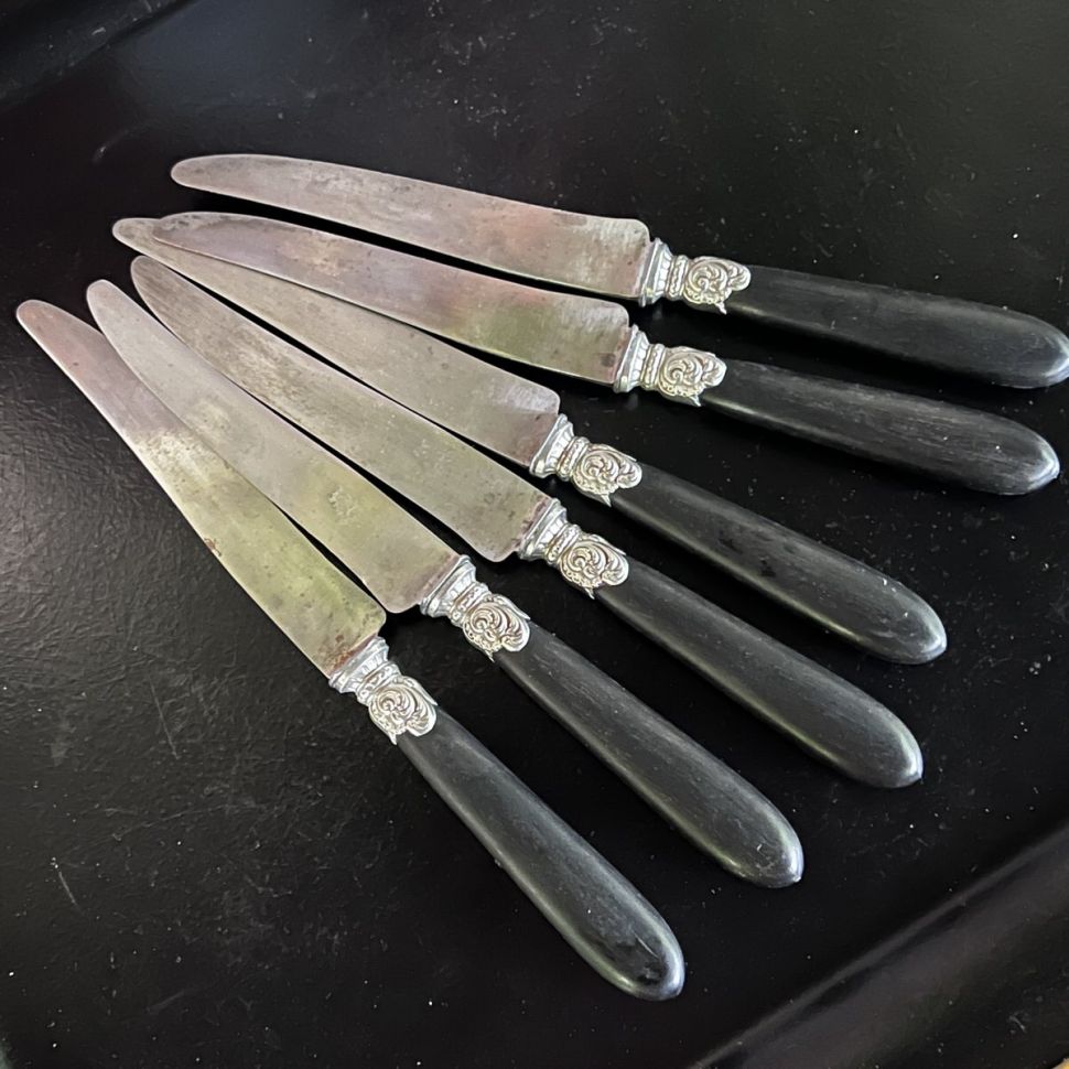 Нож столовый Au Gaulois 15 см сталь эбеновое дерево Франция