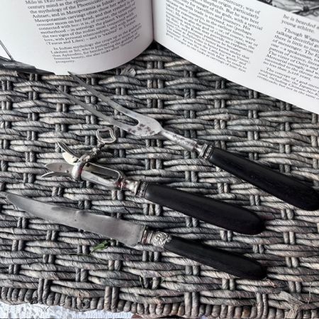 Нож столовый Au Gaulois 15 см сталь эбеновое дерево Франция