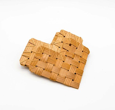 Корзинка конверт в виде сердца