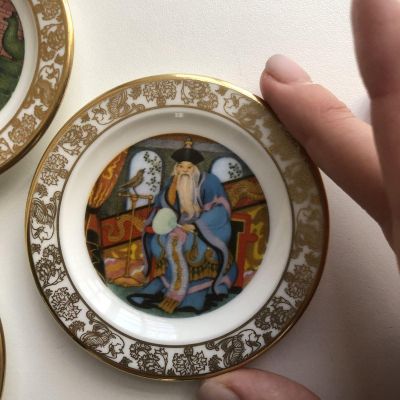 Тарелка Franklin Сказки 1981 The Nichtingale Соловей