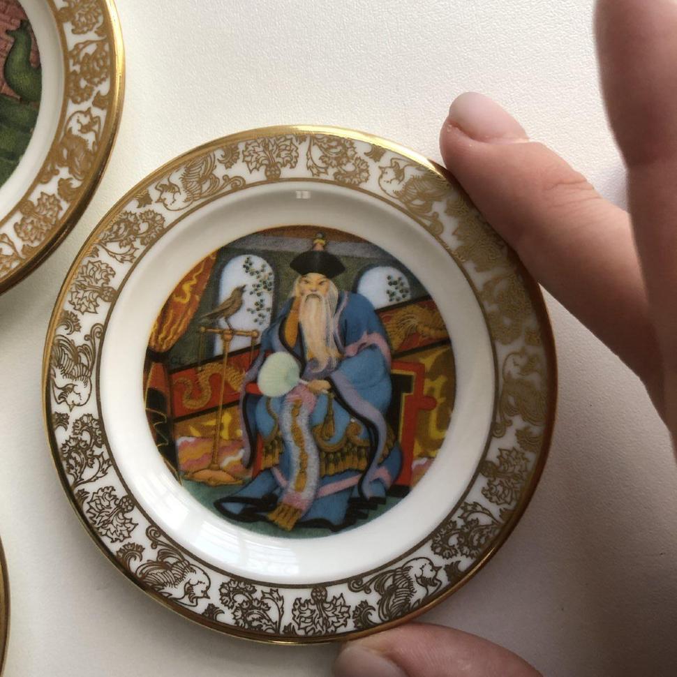 Тарелка Franklin Сказки 1981 The Nichtingale Соловей