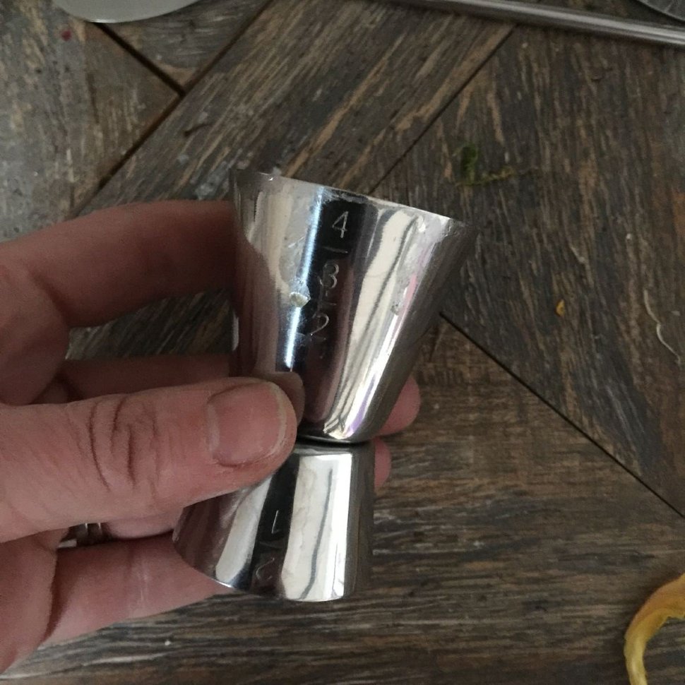 Джиггер, стакан мерный барный аксессуар , 25/50