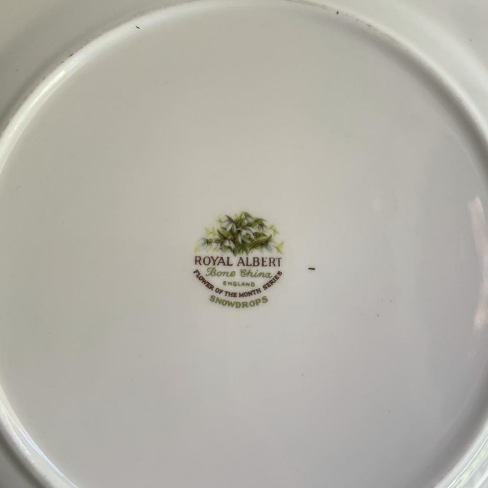 Тарелка Royal Albert 12 месяцев Январь 21 см Англия