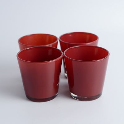 Подсвечник стакан Красный Конус малый