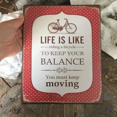 Табличка декоративная металлическая BALANCE