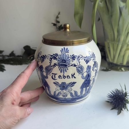 Банка с крышкой Delft 16 см фарфор Голландия