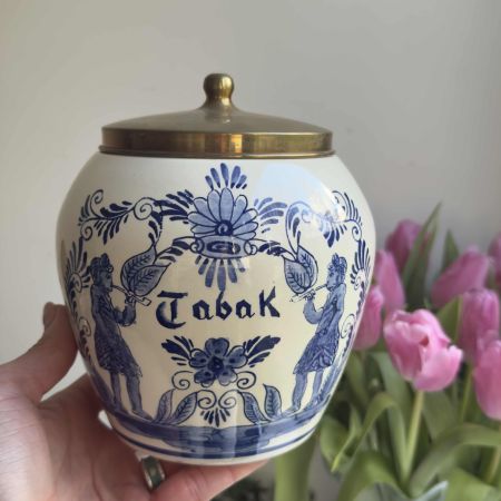 Банка с крышкой Delft 16 см фарфор Голландия
