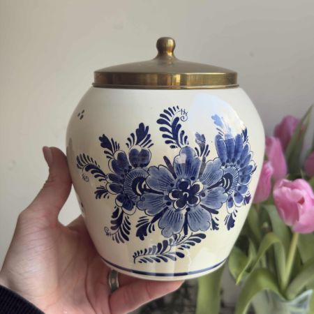 Банка с крышкой Delft 16 см фарфор Голландия