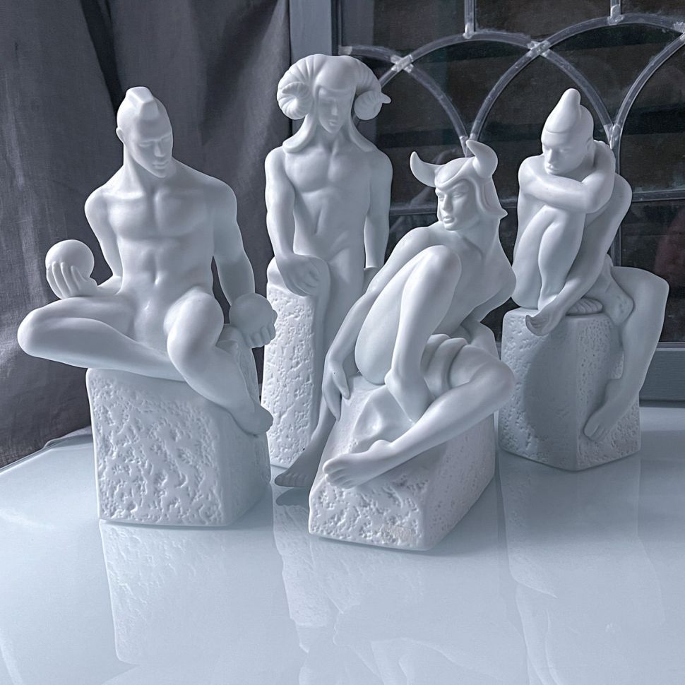 Статуэтка Aries Знаки Зодиака Royal Copenhagen фарфор уценка