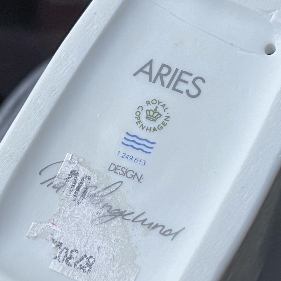 Статуэтка Aries Знаки Зодиака Royal Copenhagen фарфор уценка