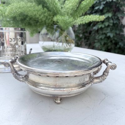 Подставка под горячее 31 см серебрение Англия