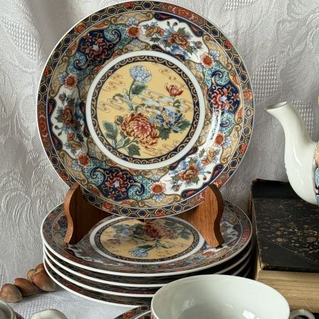 Чайное трио Лотос 150 мл фарфор Япония   