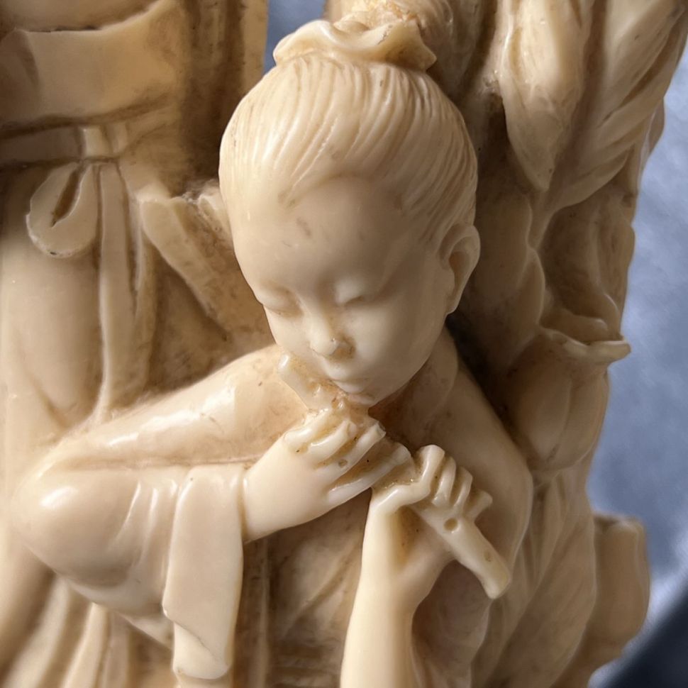 Лампа настольная со скульптурой A.Santitni 36 см Италия 