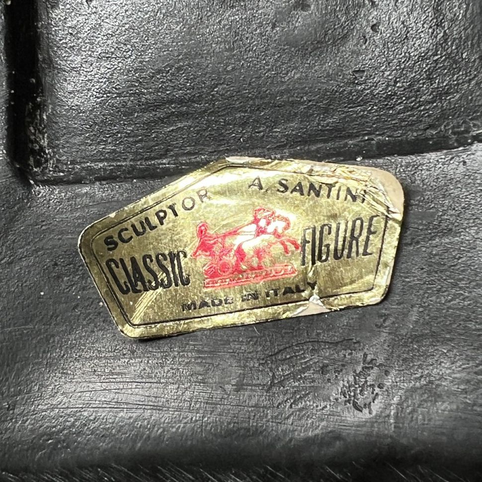 Лампа настольная со скульптурой A.Santitni 36 см Италия 