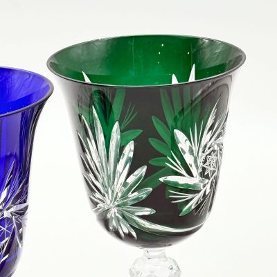 Бокал тюльпан набор 3 шт. 280 мл цветной хрусталь Чехия