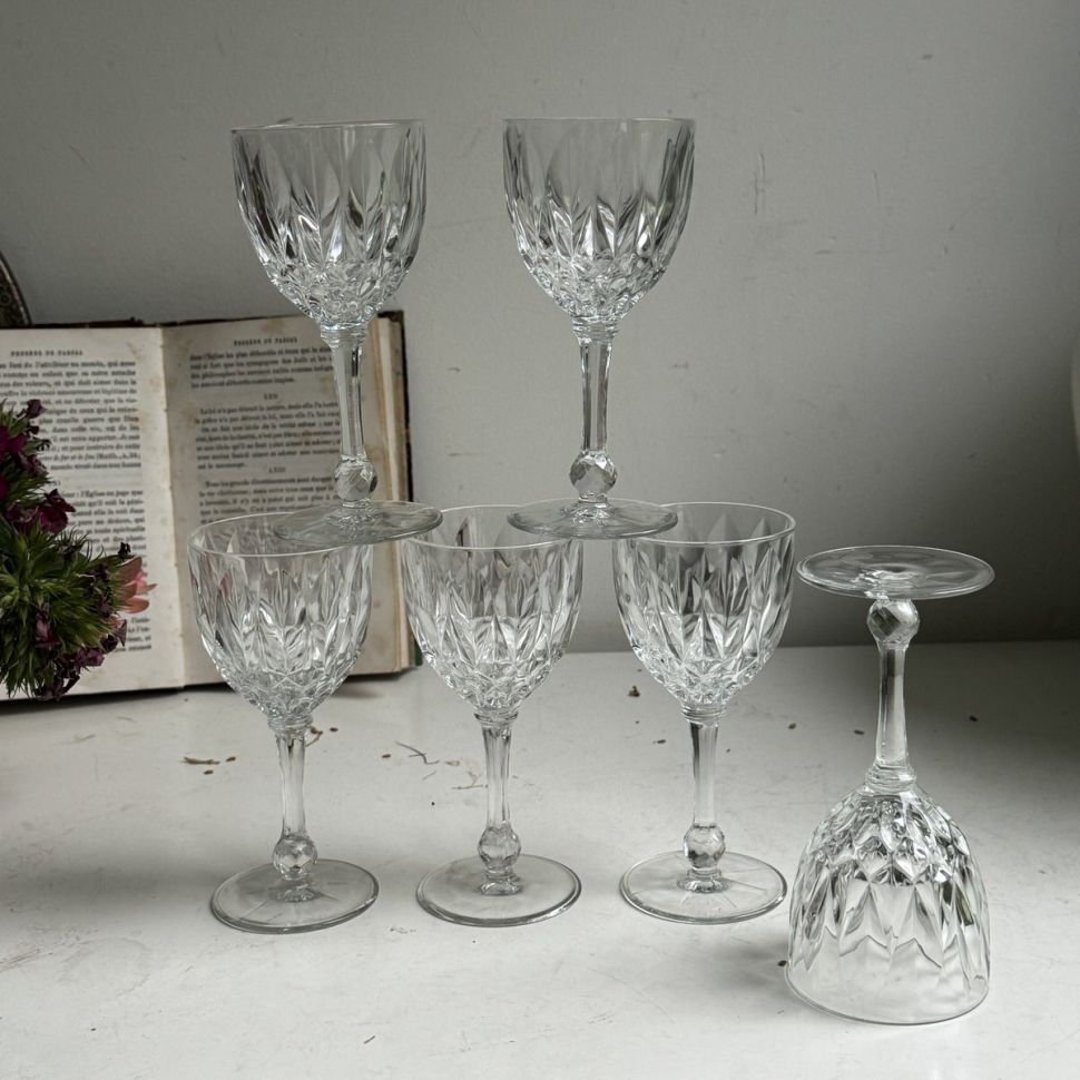 Бокал с ручным гранением 100 мл хрусталь Германия